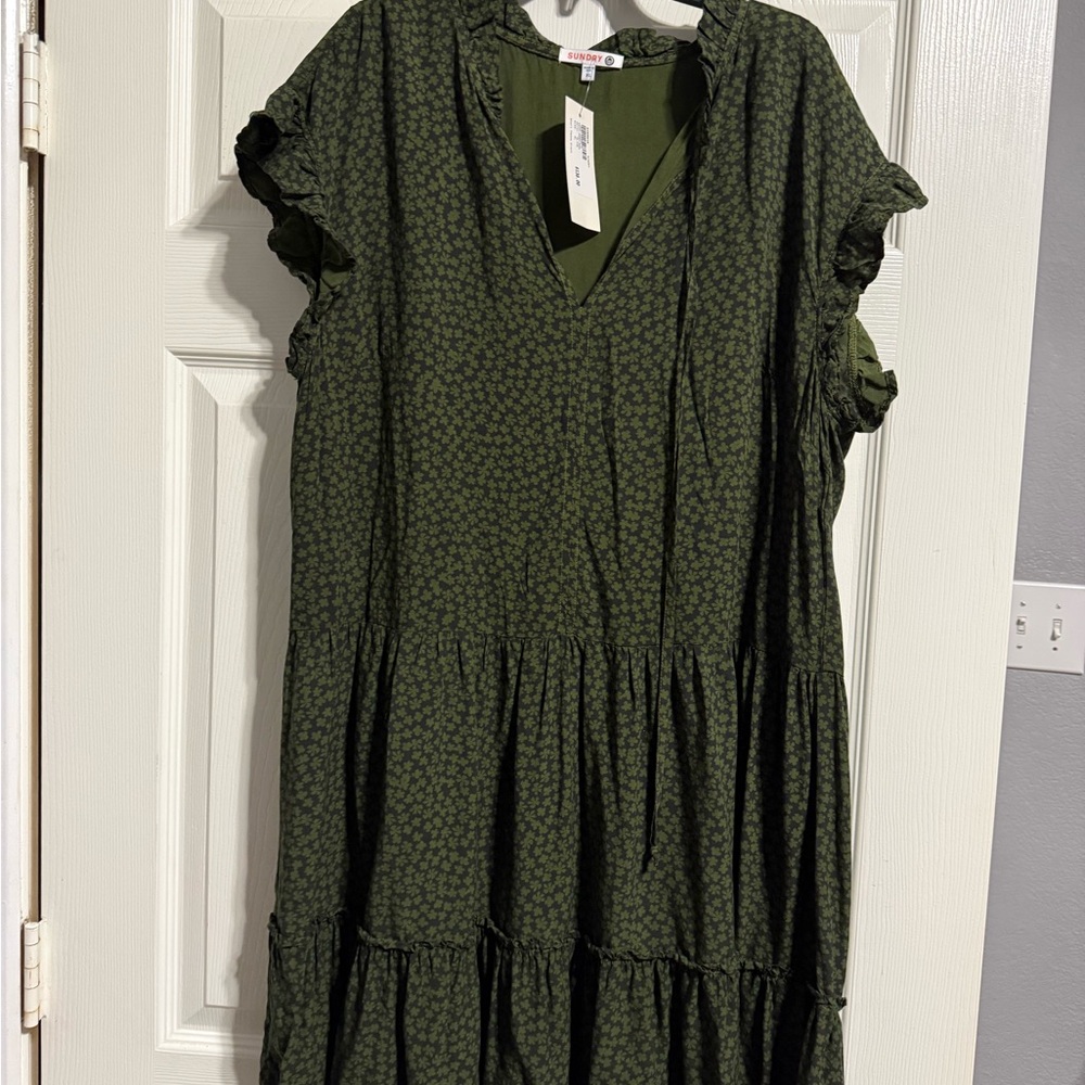 Sundry Olive Green Dress